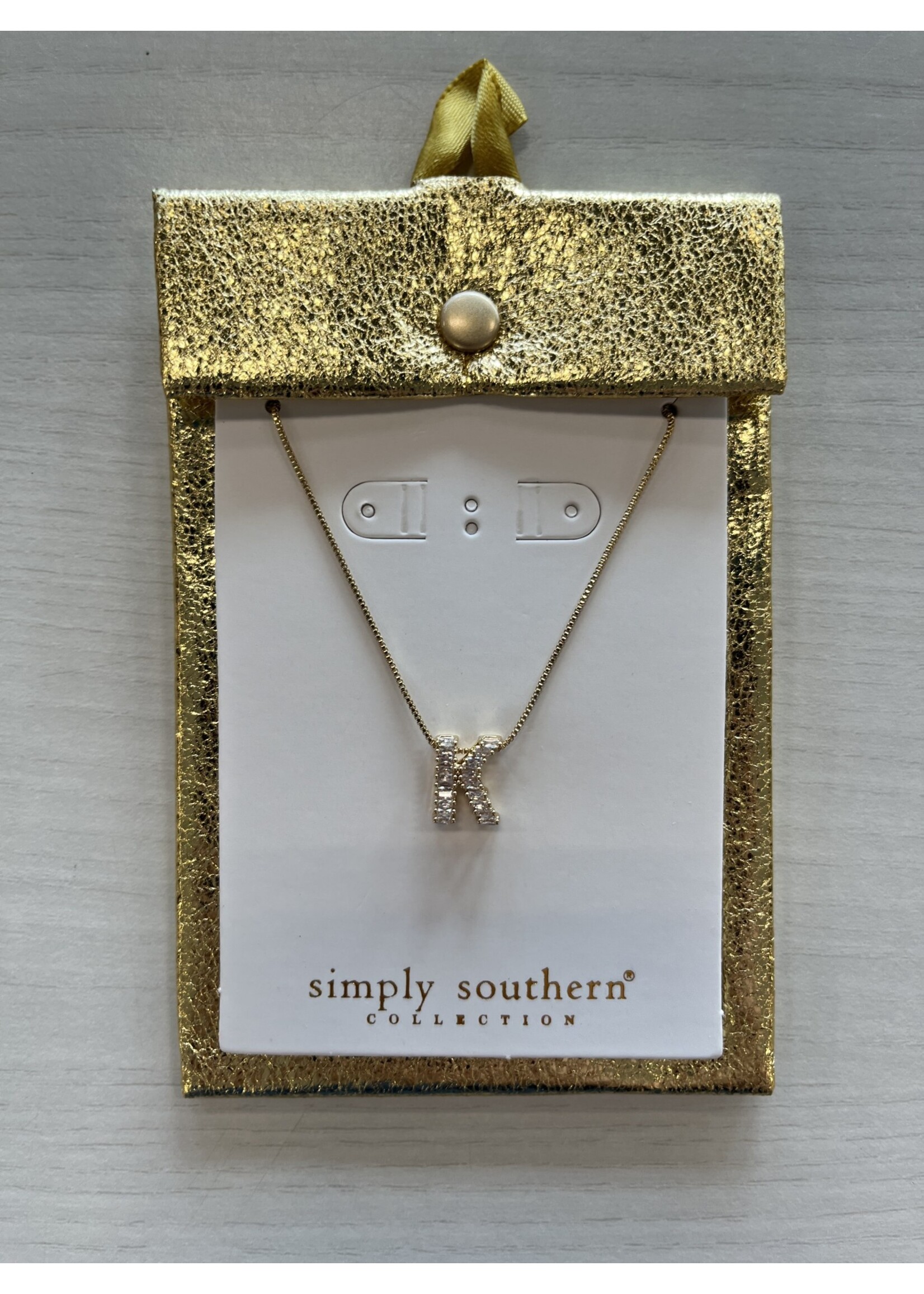 Simply Southern Jeweled Initial Necklace
