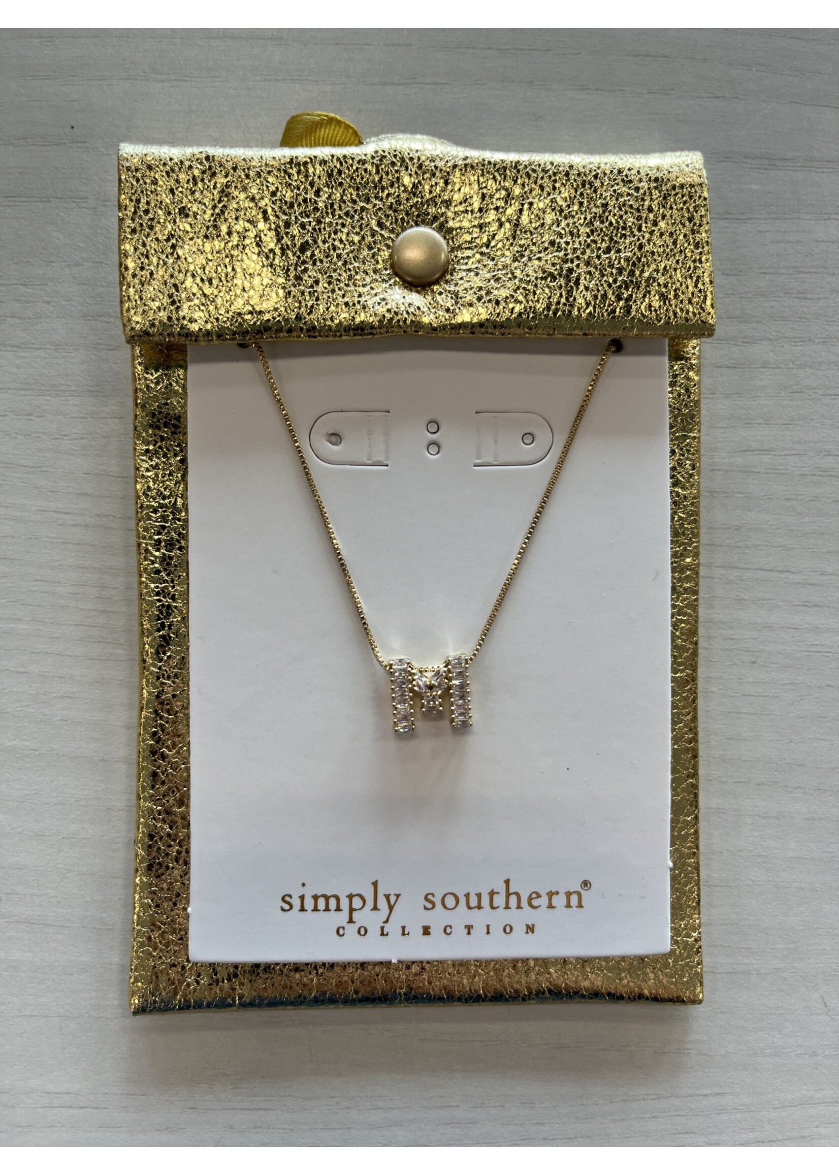 Simply Southern Jeweled Initial Necklace