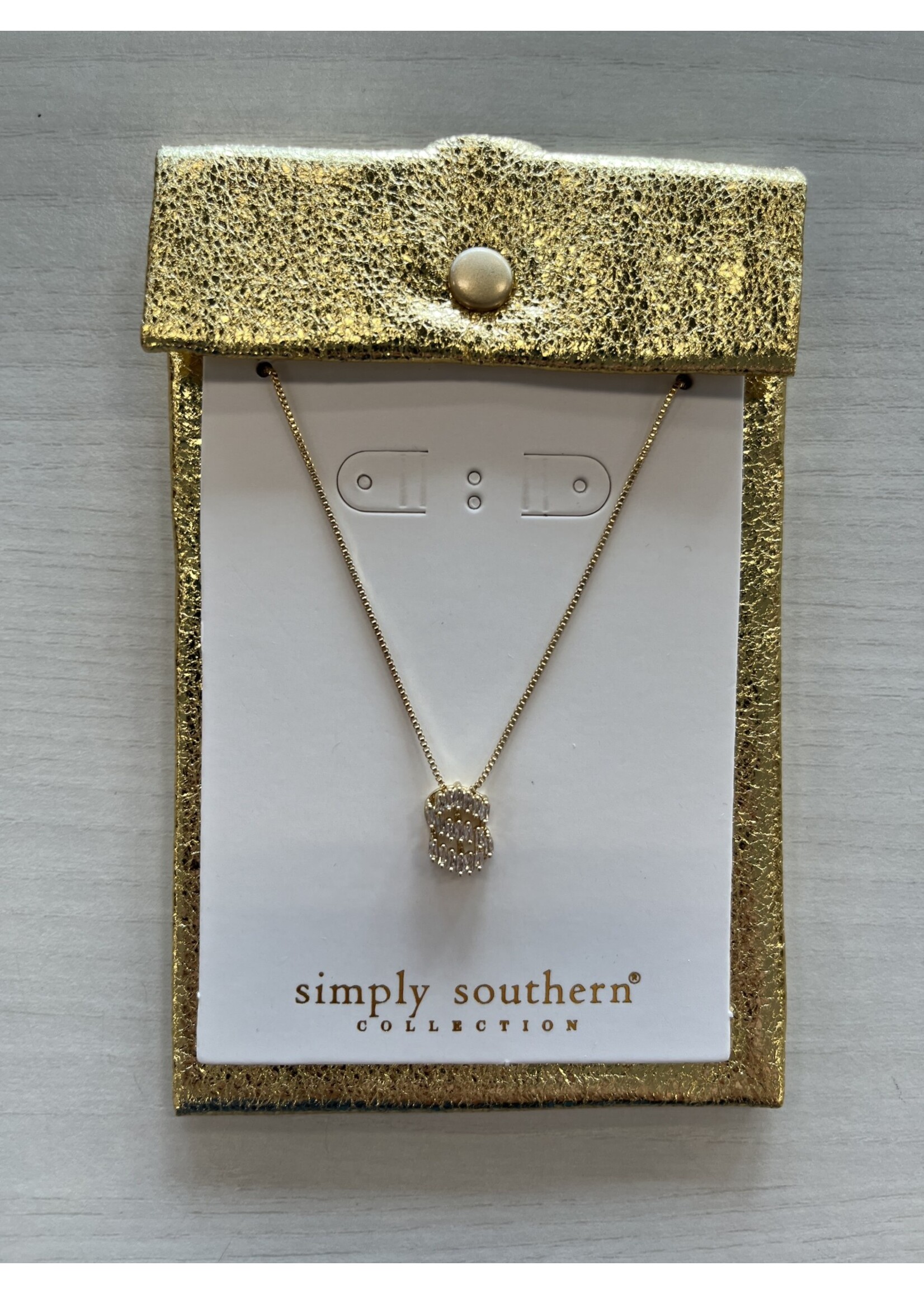 Simply Southern Jeweled Initial Necklace