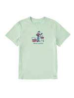 Life is Good Men's Crusher Tee Jake Chillin and Grillin