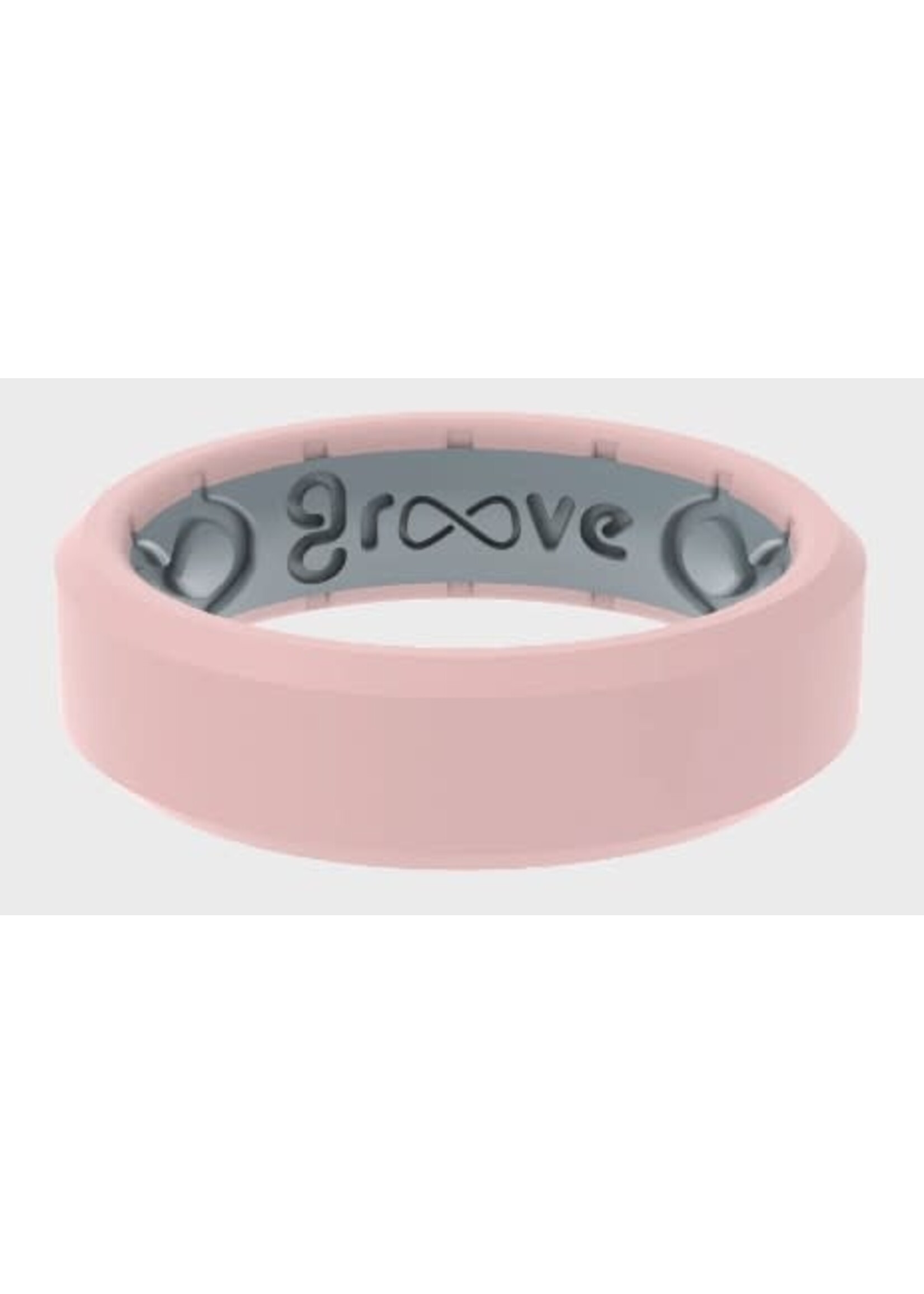Groove Life Edge Rose Quarts Thin Ring