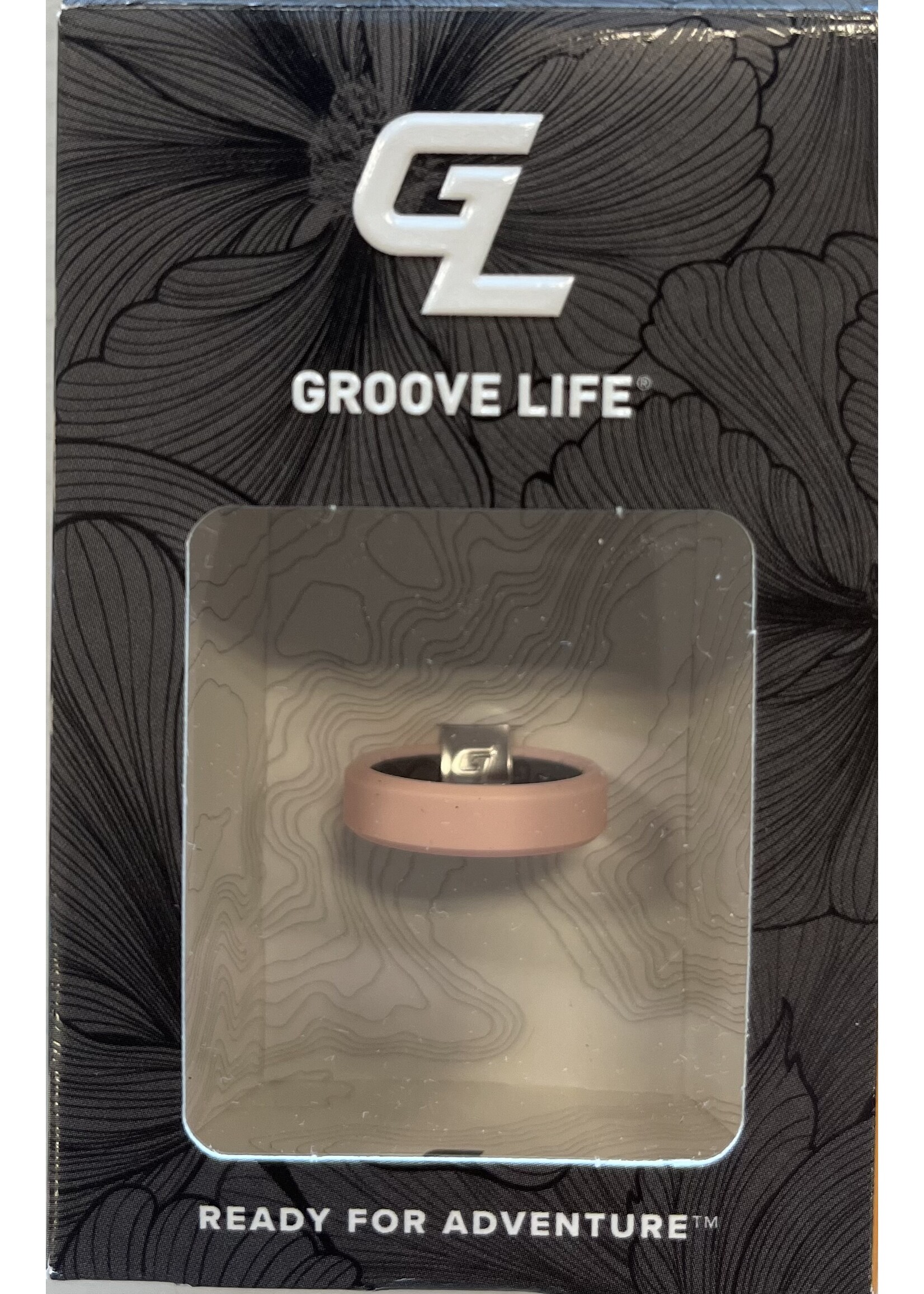 Groove Life Edge Rose Quarts Thin Ring