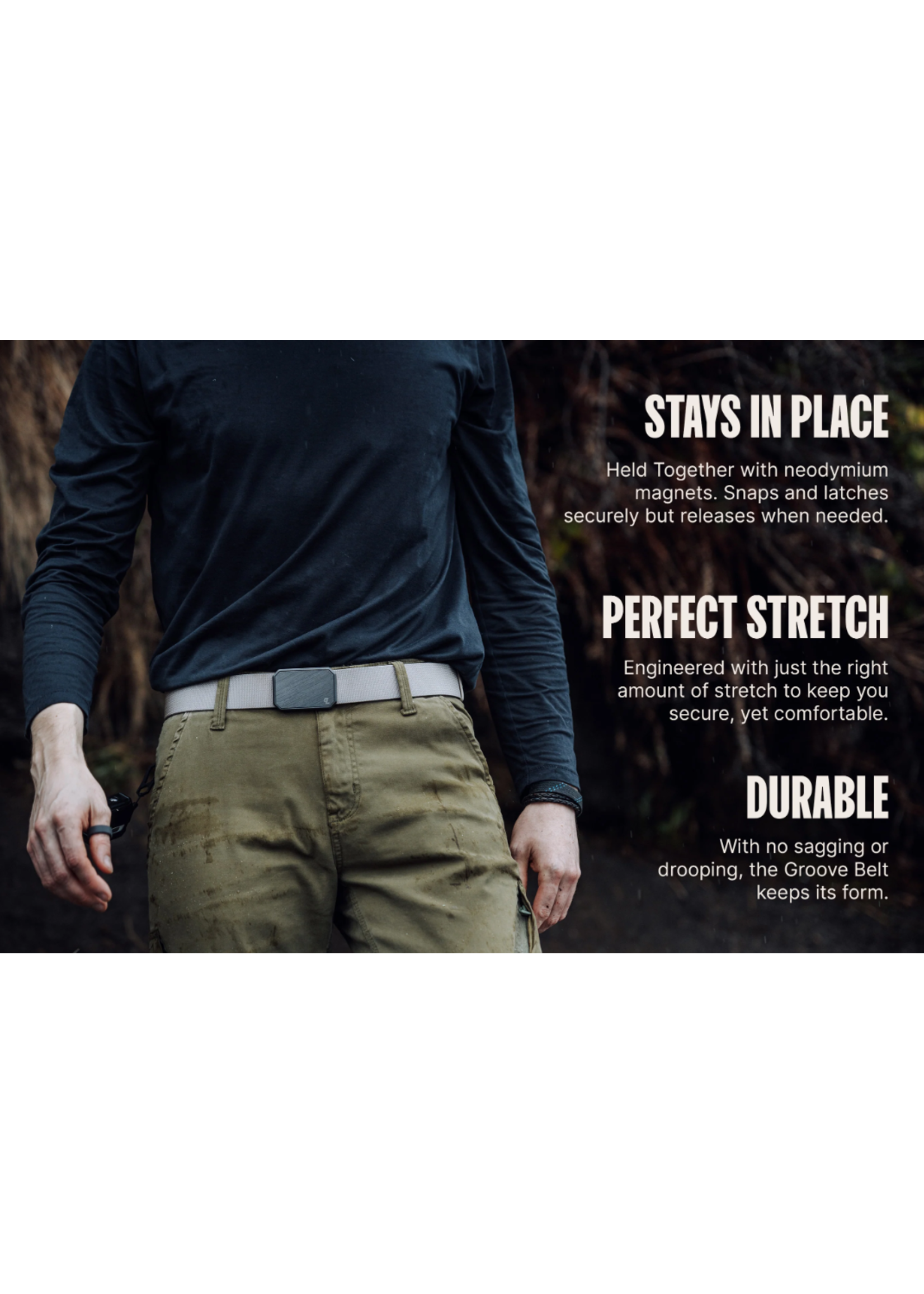 Groove Life Low Profile Belt - Deep Stone/Gun Metal
