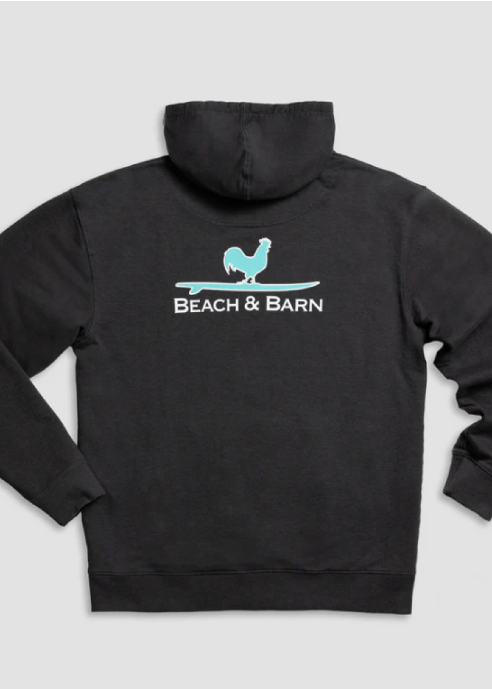 Beach and Barn Surfing Rooster Hooded Sweatshirt