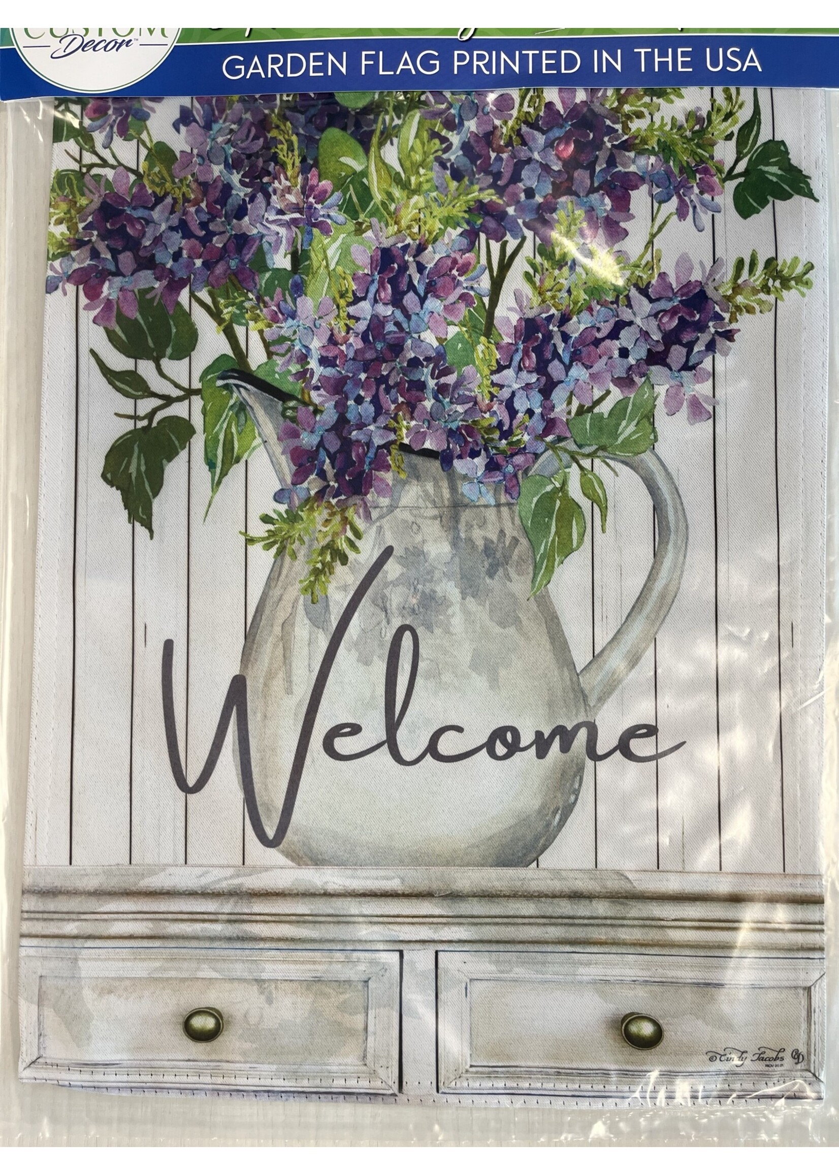 Lilac Pitcher Garden Flag