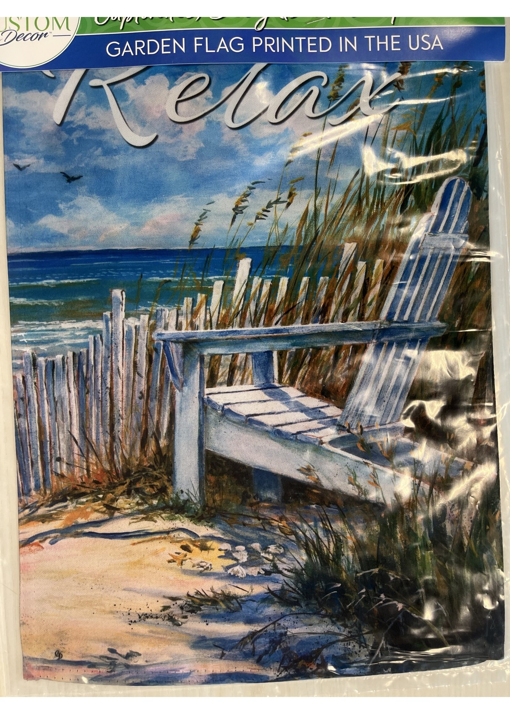 Beach Fence Garden Flag