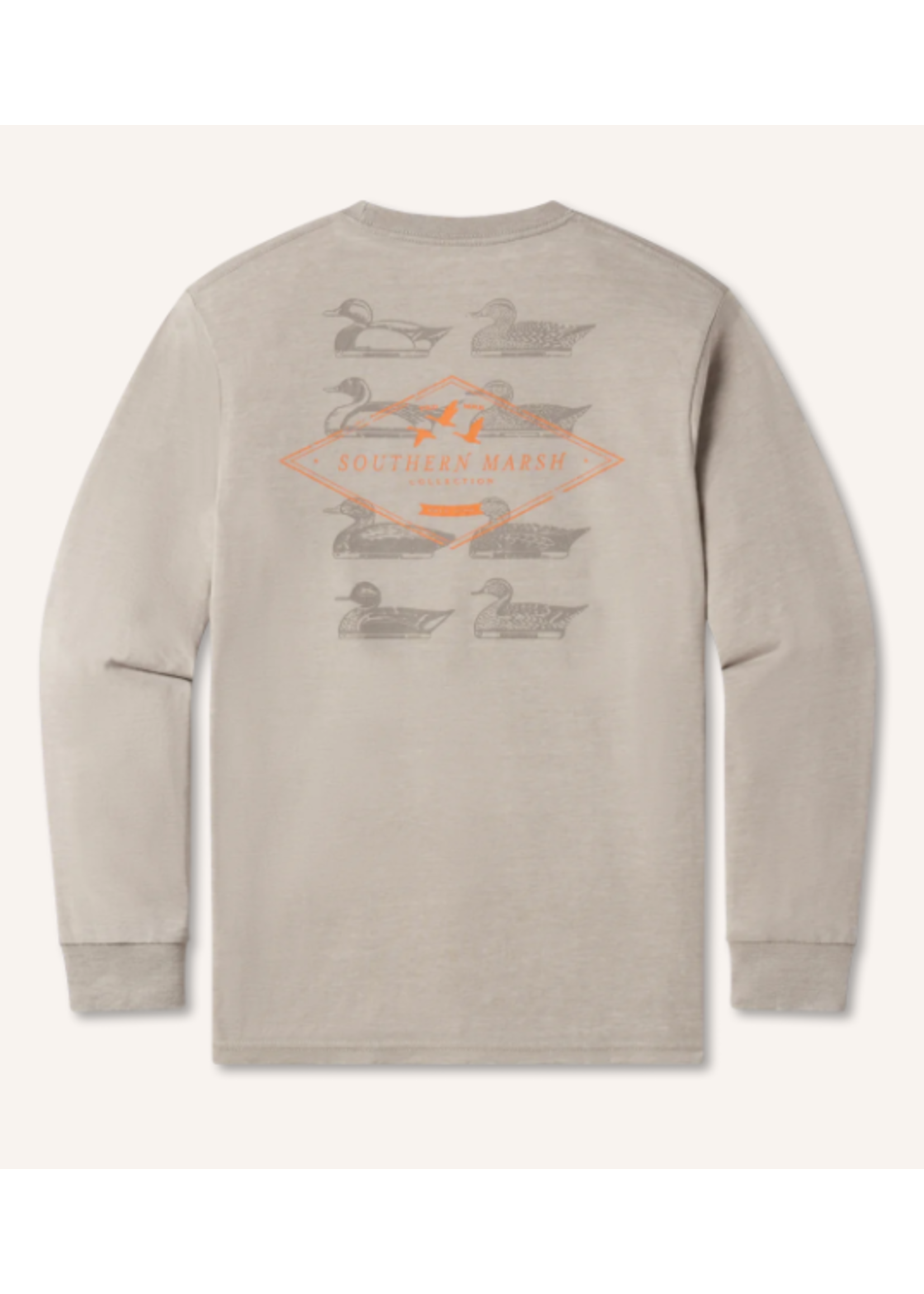Southern Marsh L/S Seawash Tee - Decoy Stamp