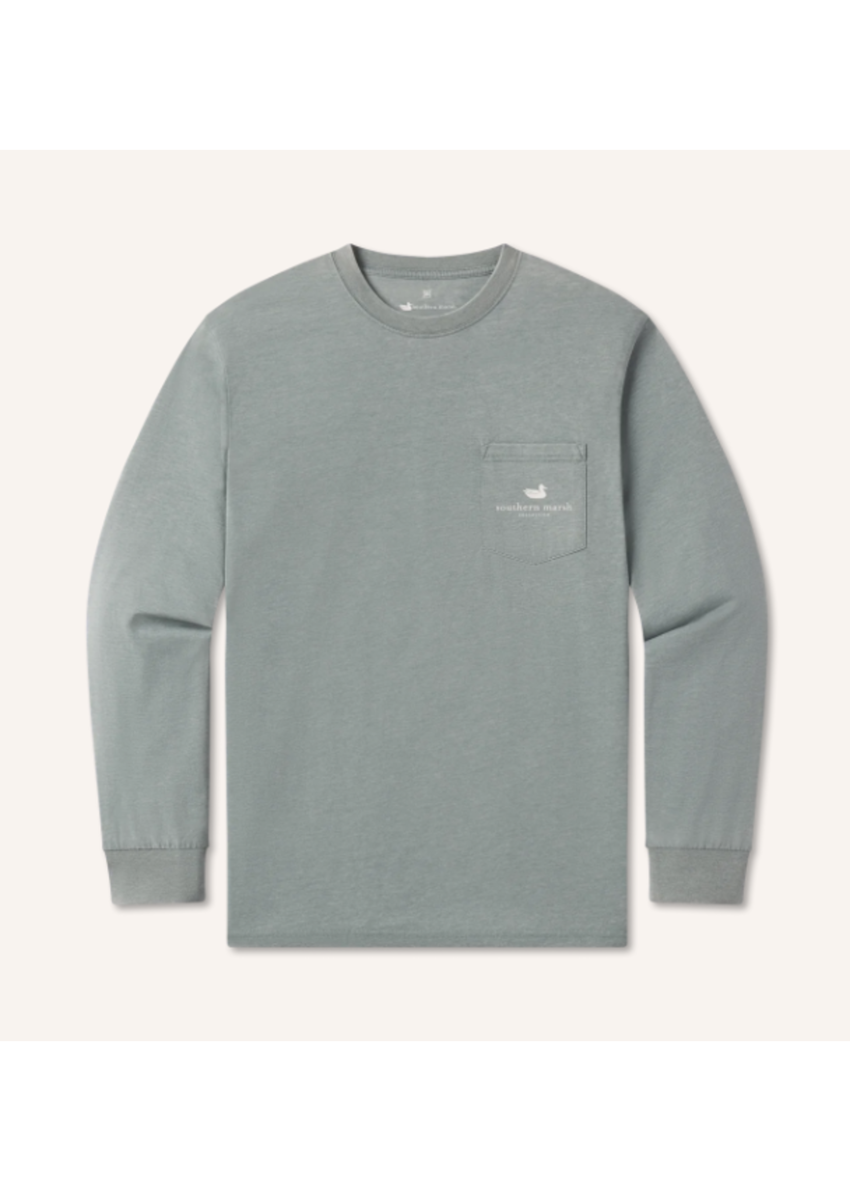 Southern Marsh L/S Seawash Tee - Decoy Stamp