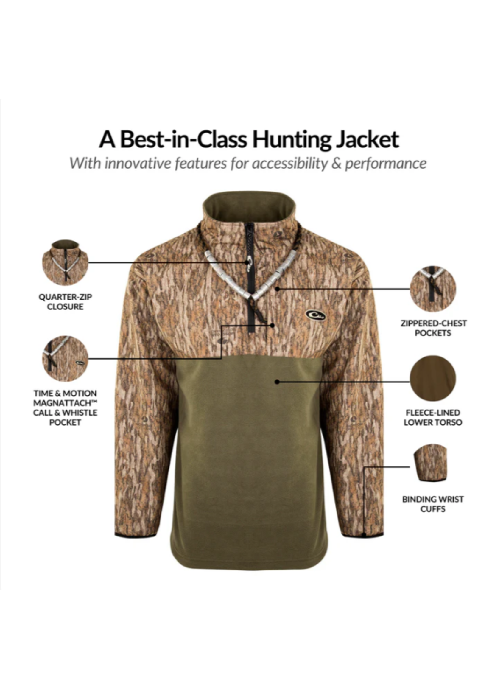 Drake MST 1/4 Zip Refuge Eqwader Jacket