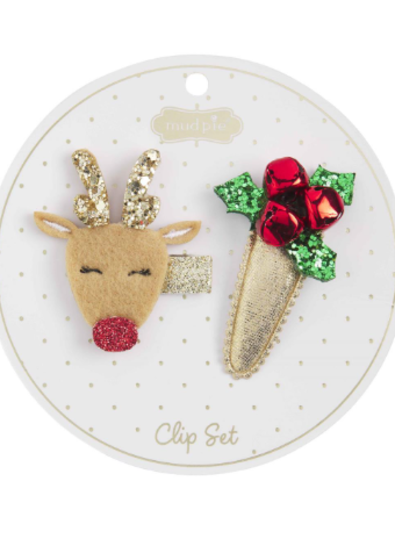 Mud Pie Christmas Hair Clips
