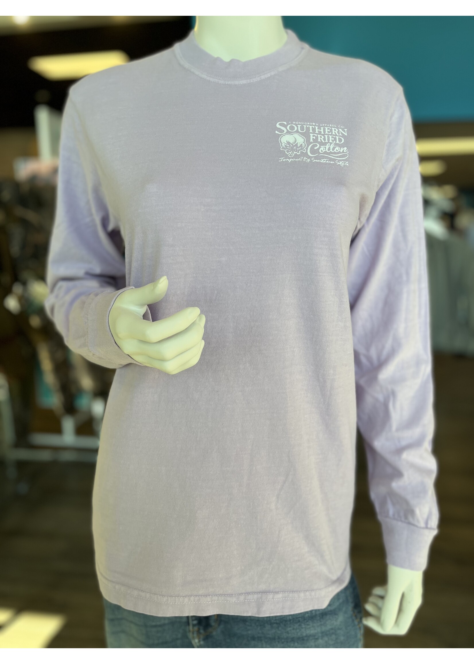 Southern Fried Cotton Happy Camper L/S Tee