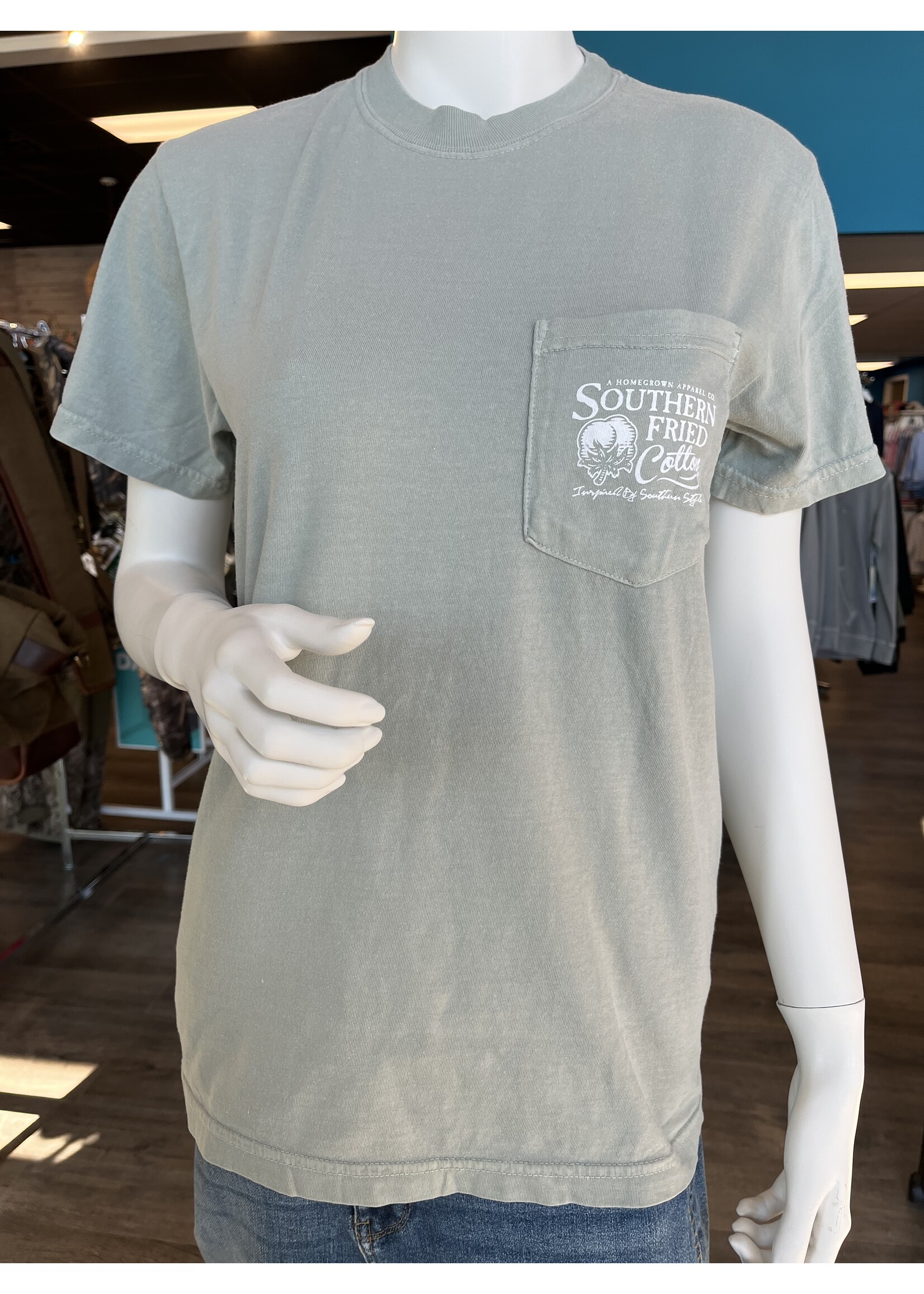 Southern Fried Cotton Paisley Cow Tee