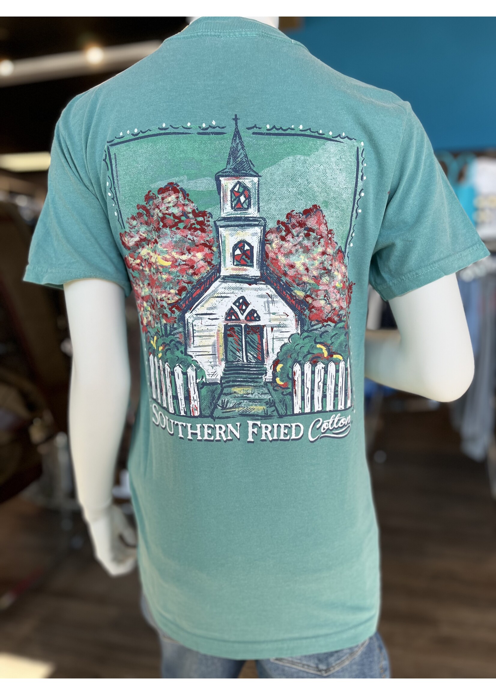 Southern Fried Cotton Little White Church s/s Tee
