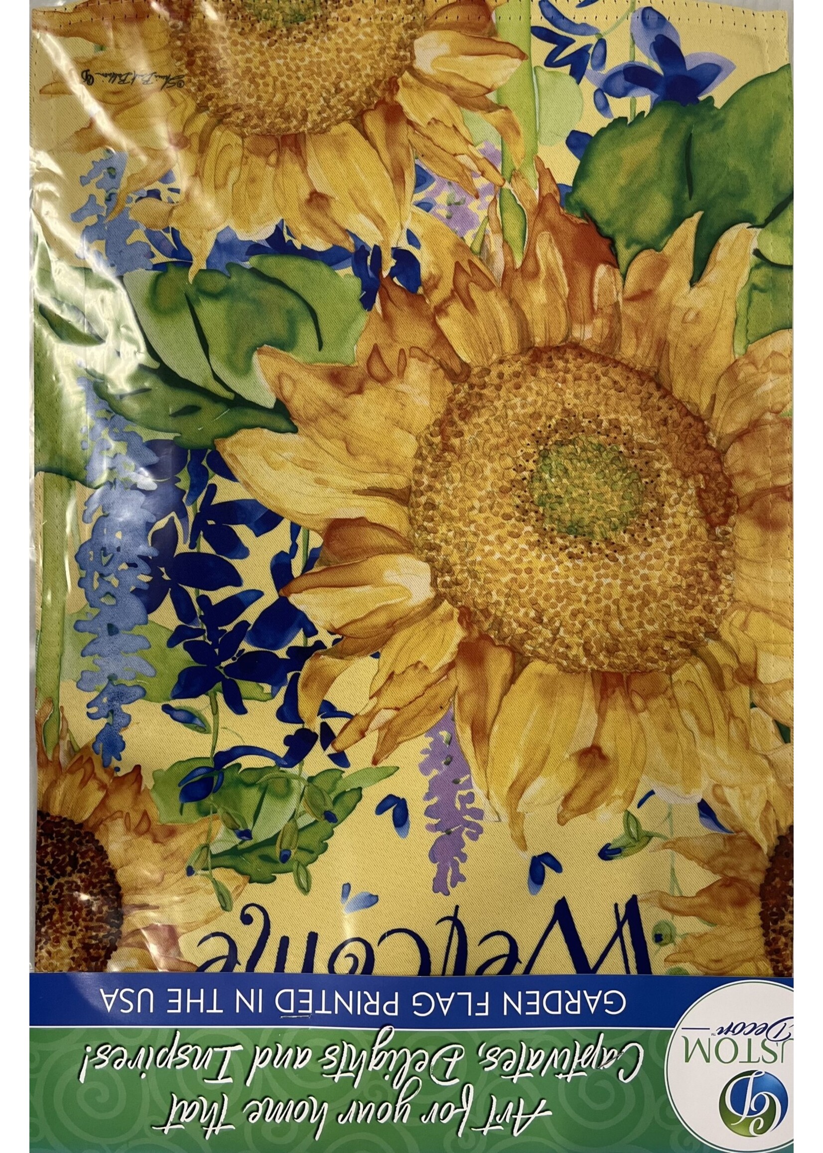 Happy Sunflowers Garden Flag