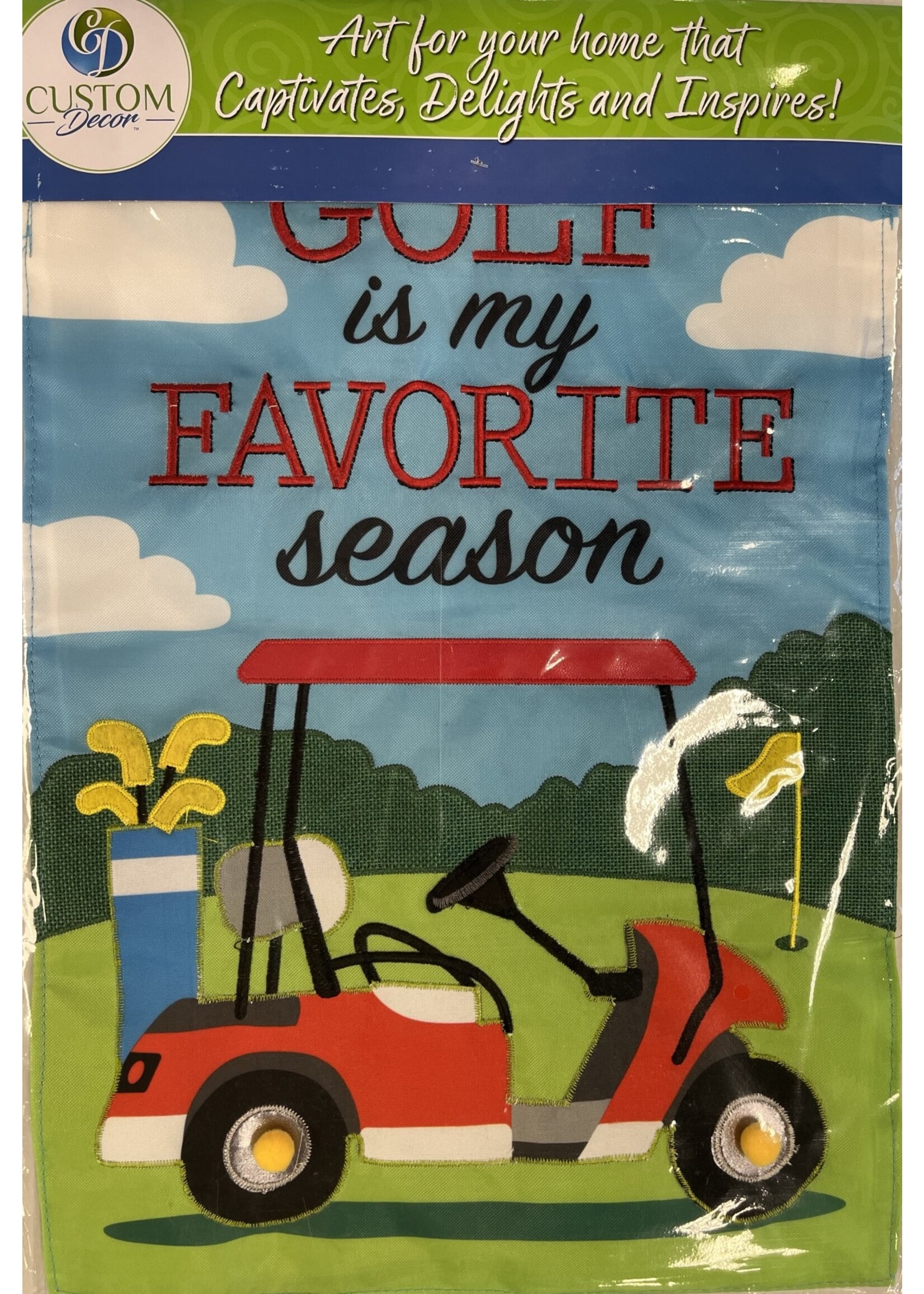 Golf Season Garden Flag