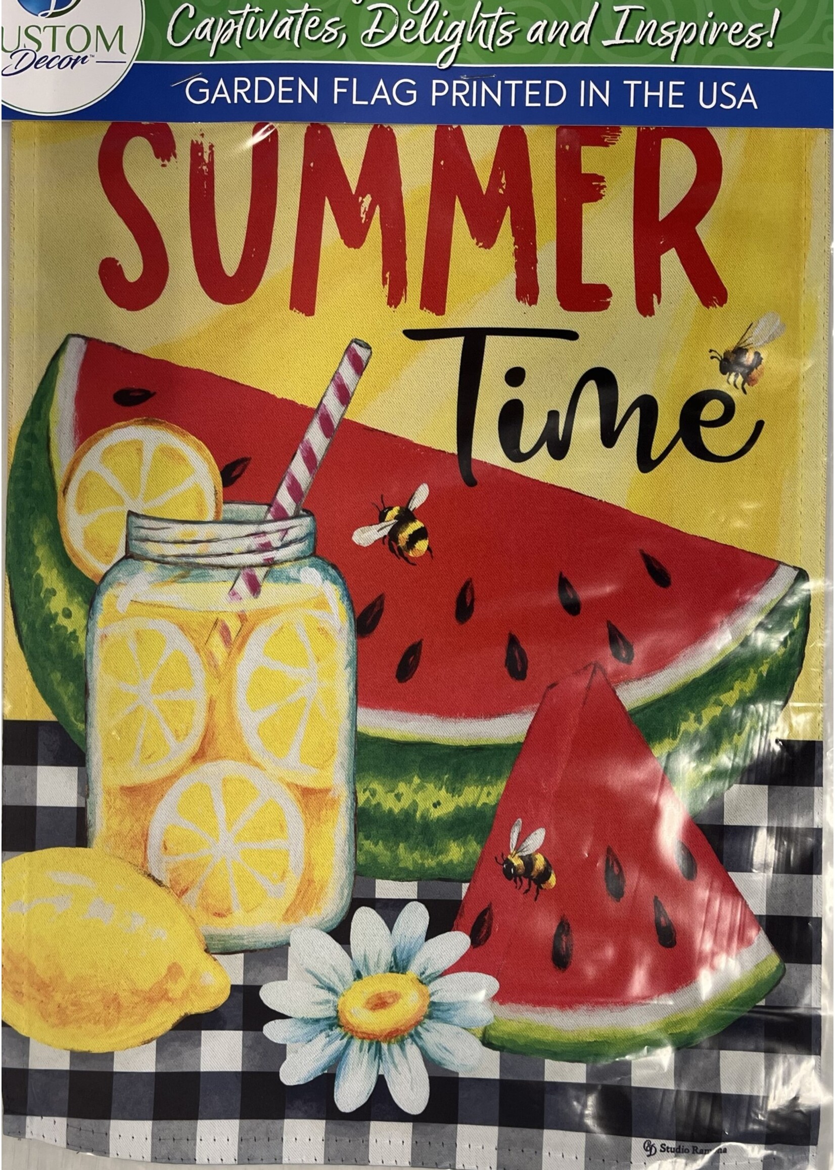 Sweet Summertime Garden Flag