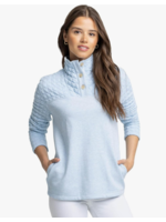 Southern Tide Kelsea Quilted Heather Pullover