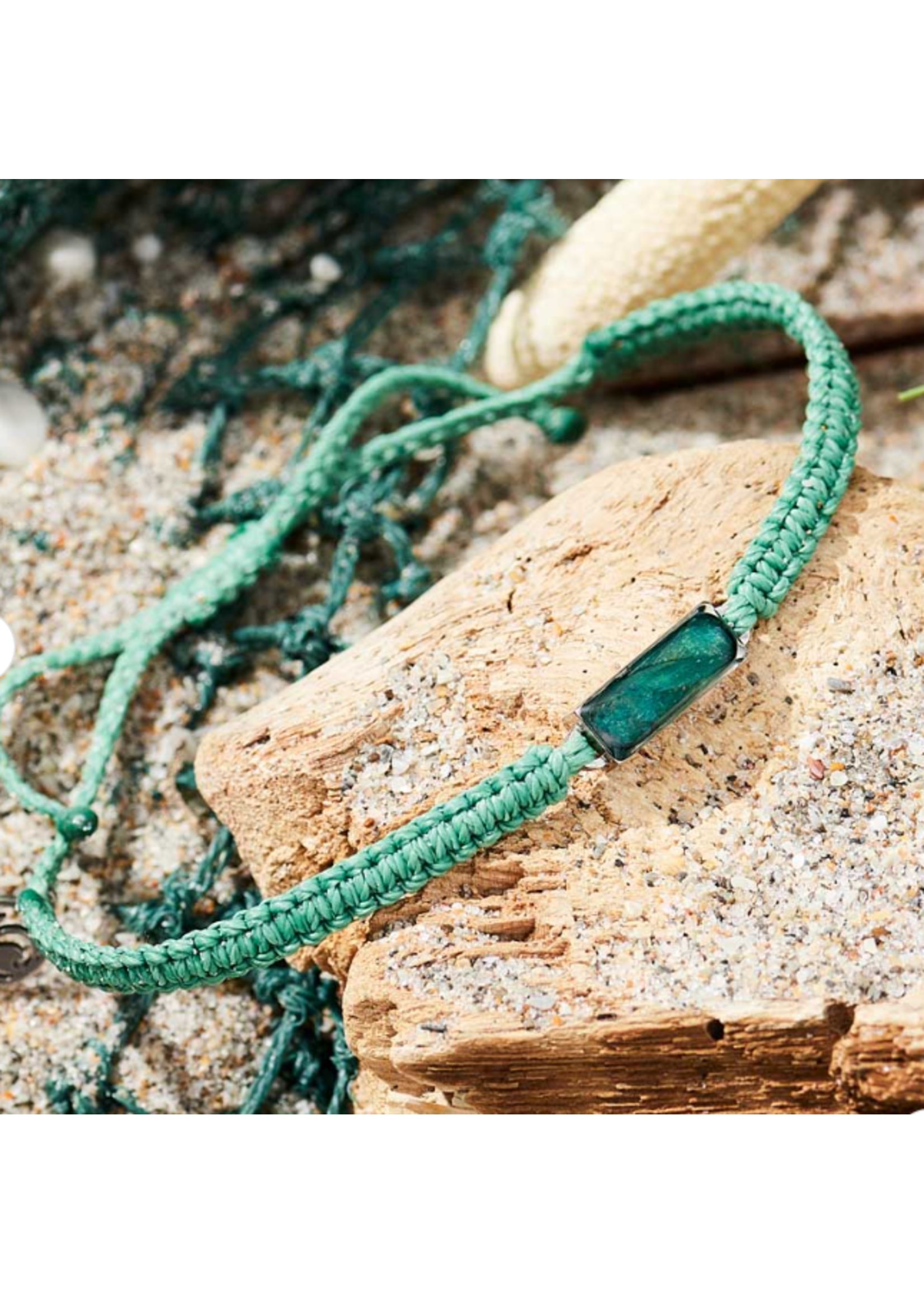 4Ocean Ghost Net Bracelet - Seafoam Green