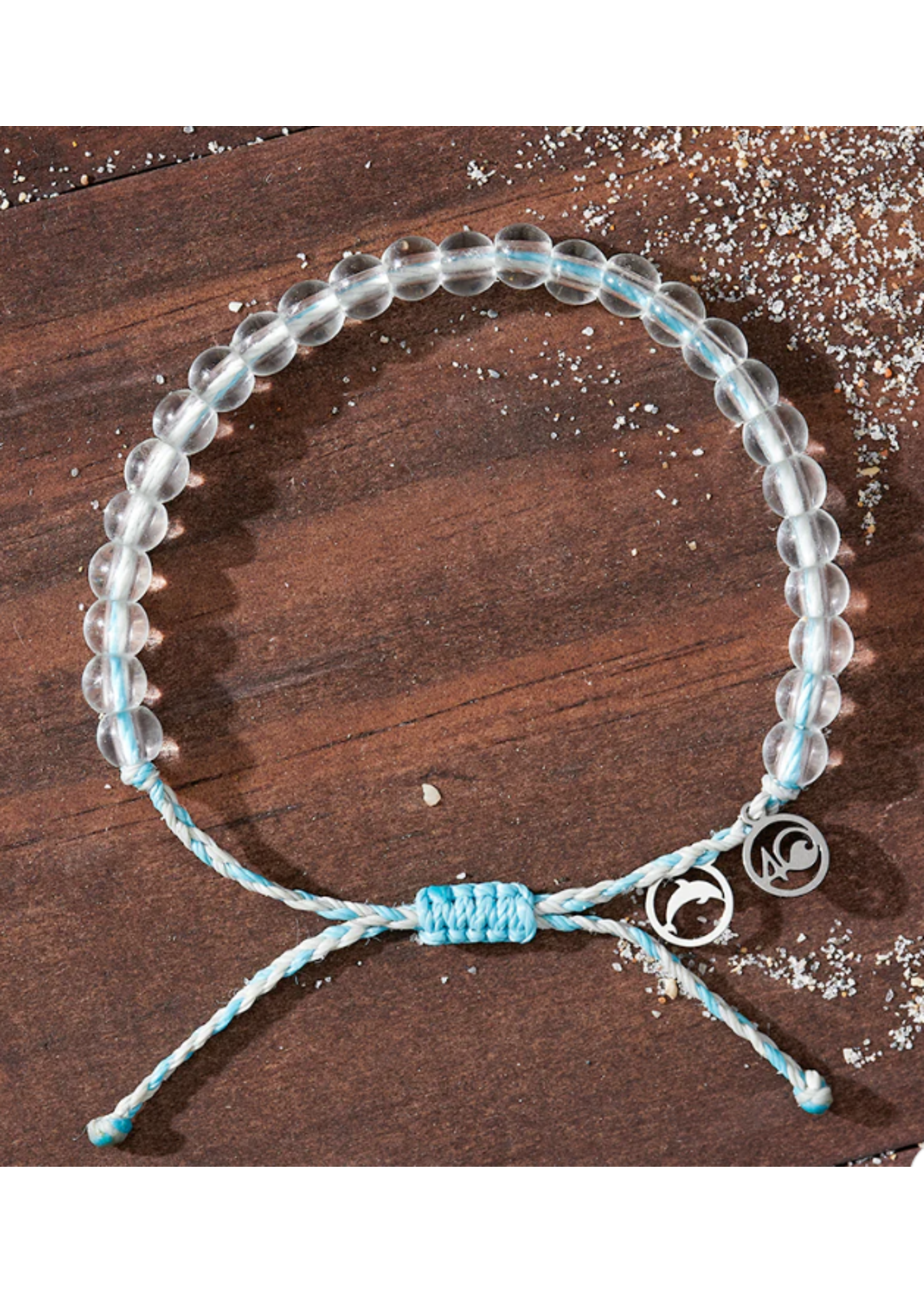 4Ocean Dolphin Beaded Bracelet - Light Blue