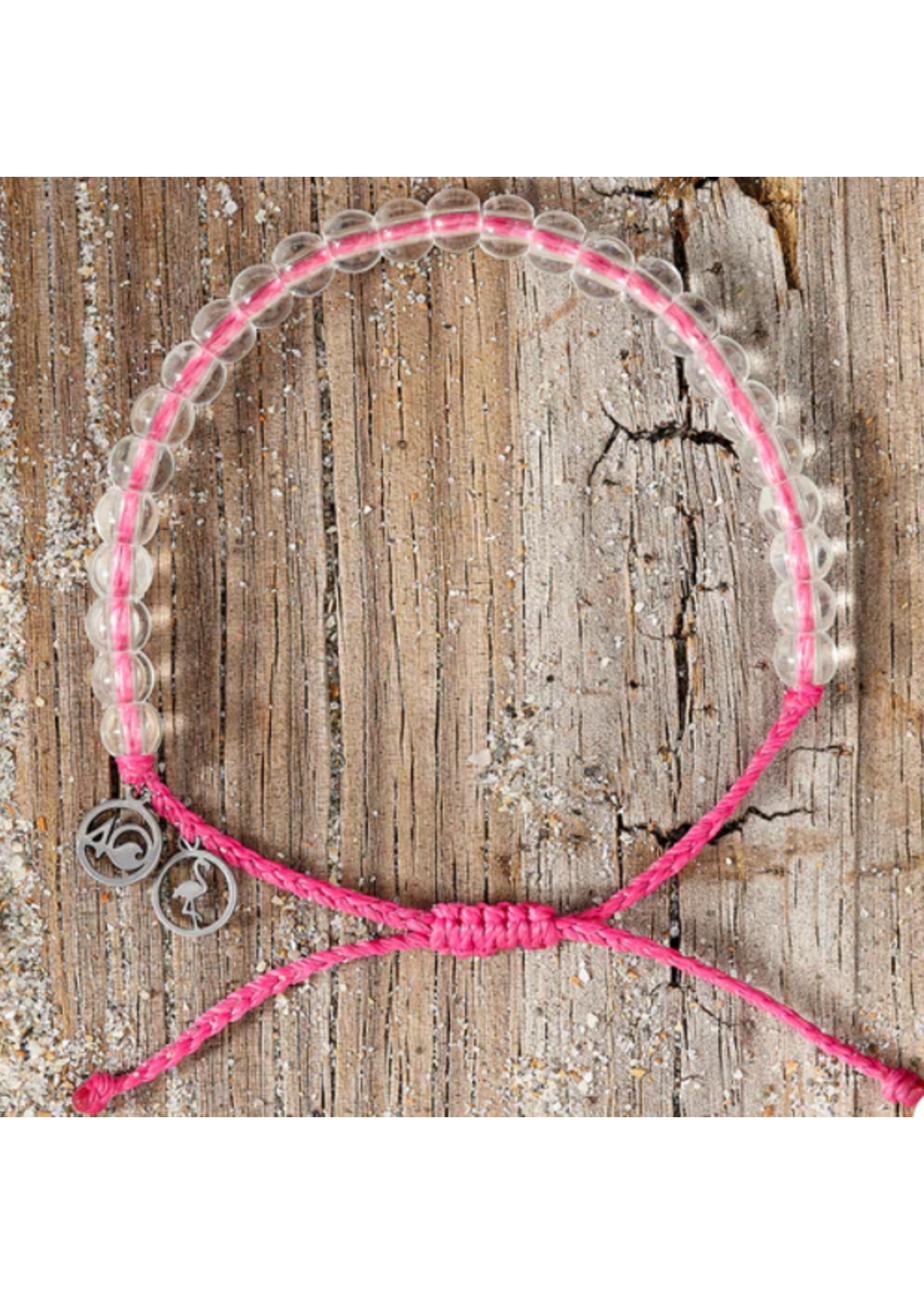 4Ocean Flamingo Beaded Bracelet - Pink