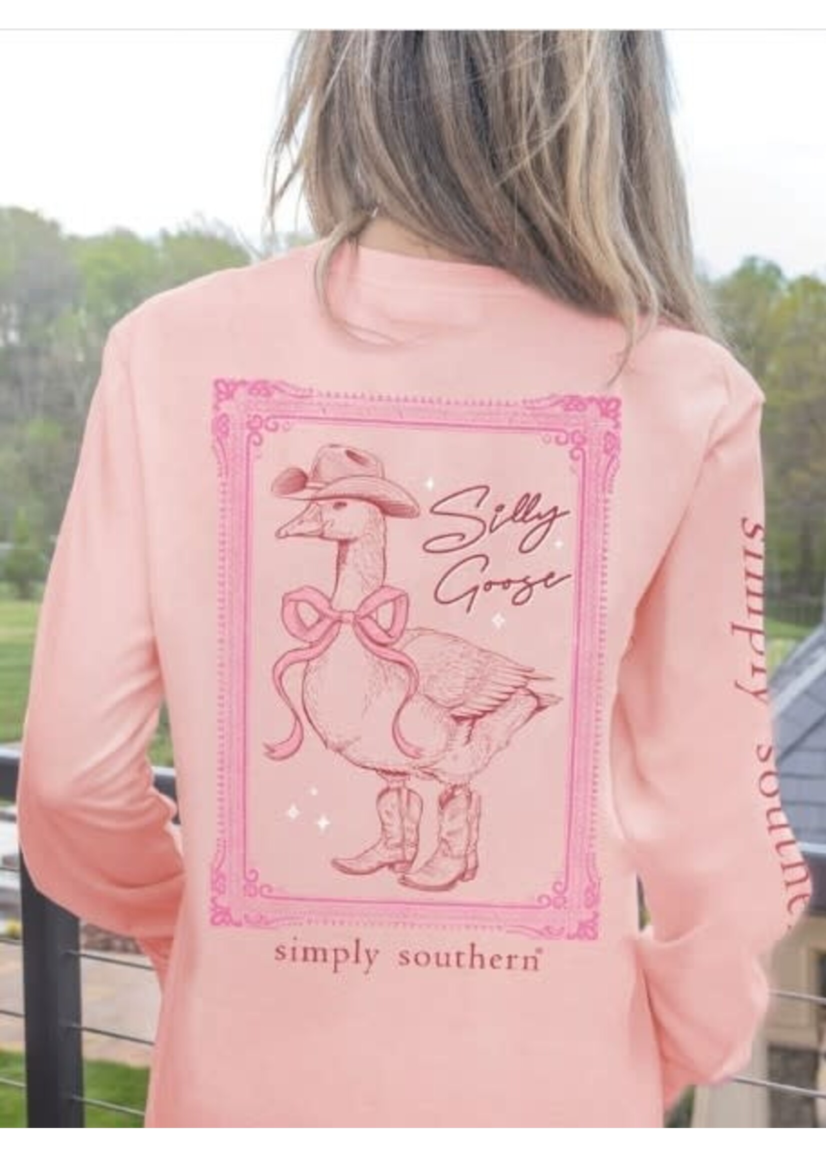 Simply Southern Cowgirl Silly Goose L/S Tee