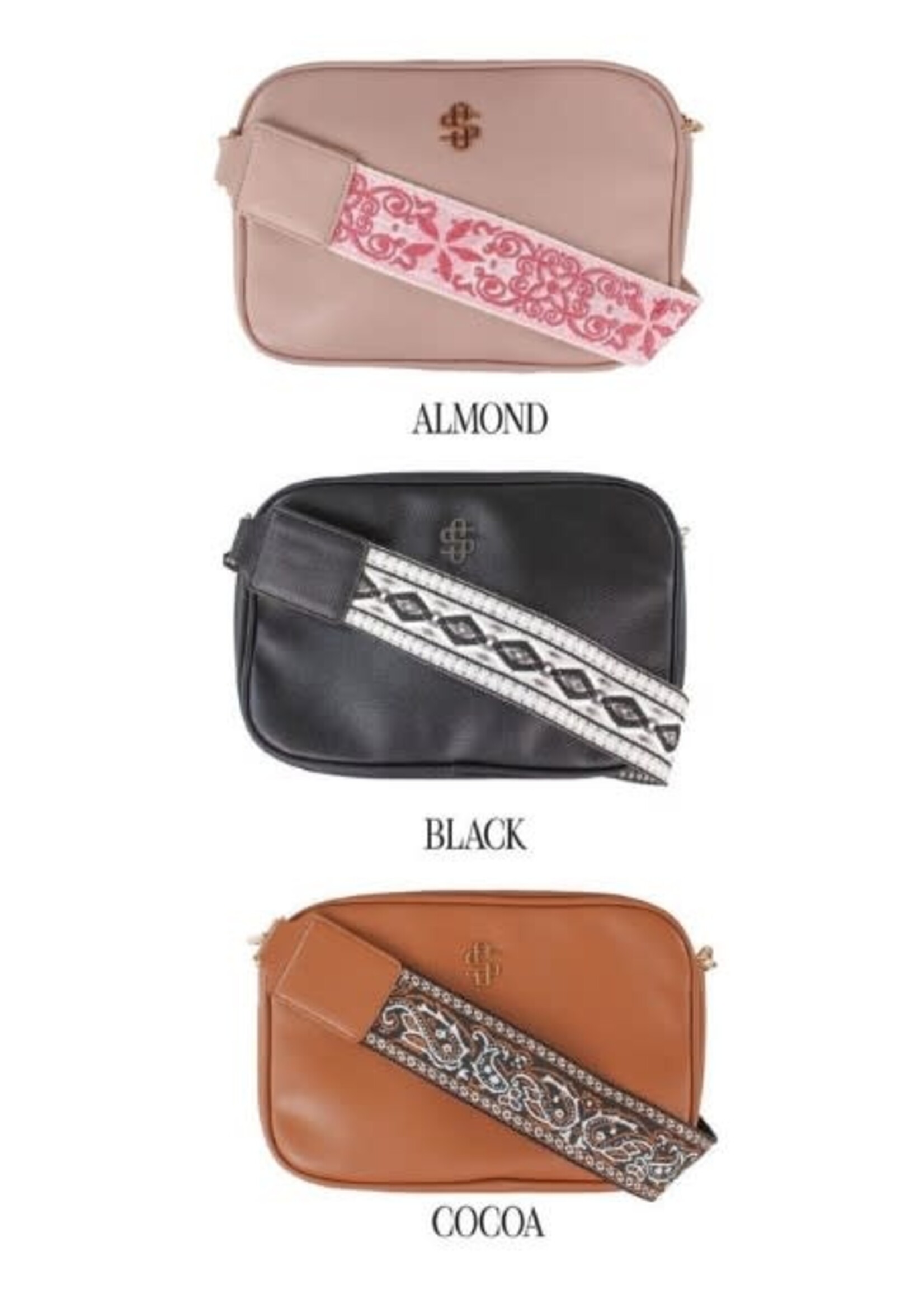 Simply Southern Leather Cross Body Bag - Black