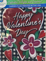 Gingham Valentine Garden Flag