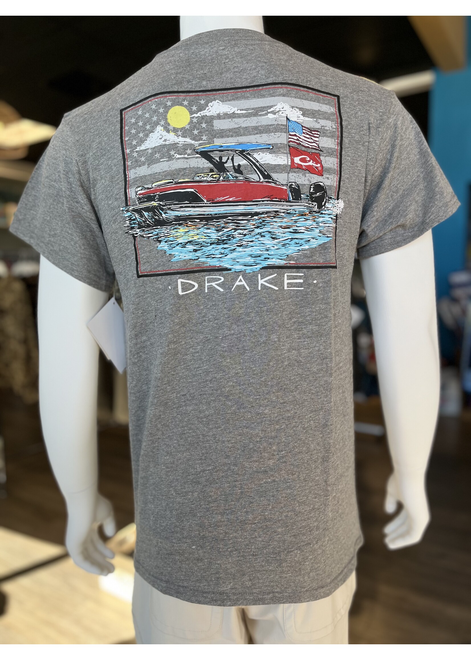 Drake Americana Flag Pontoon s/s Tee