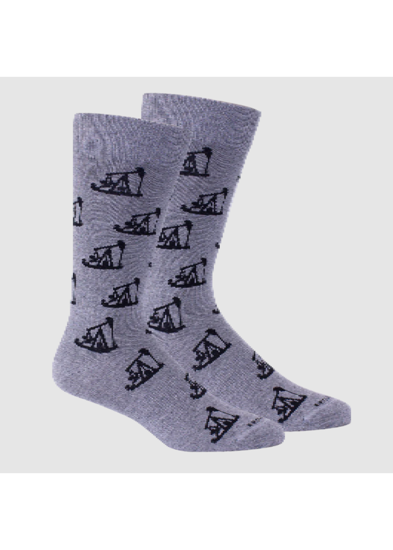 Brown Dog Pump Jack - Light Grey