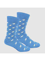 Brown Dog Duck Lattice - Della Blue