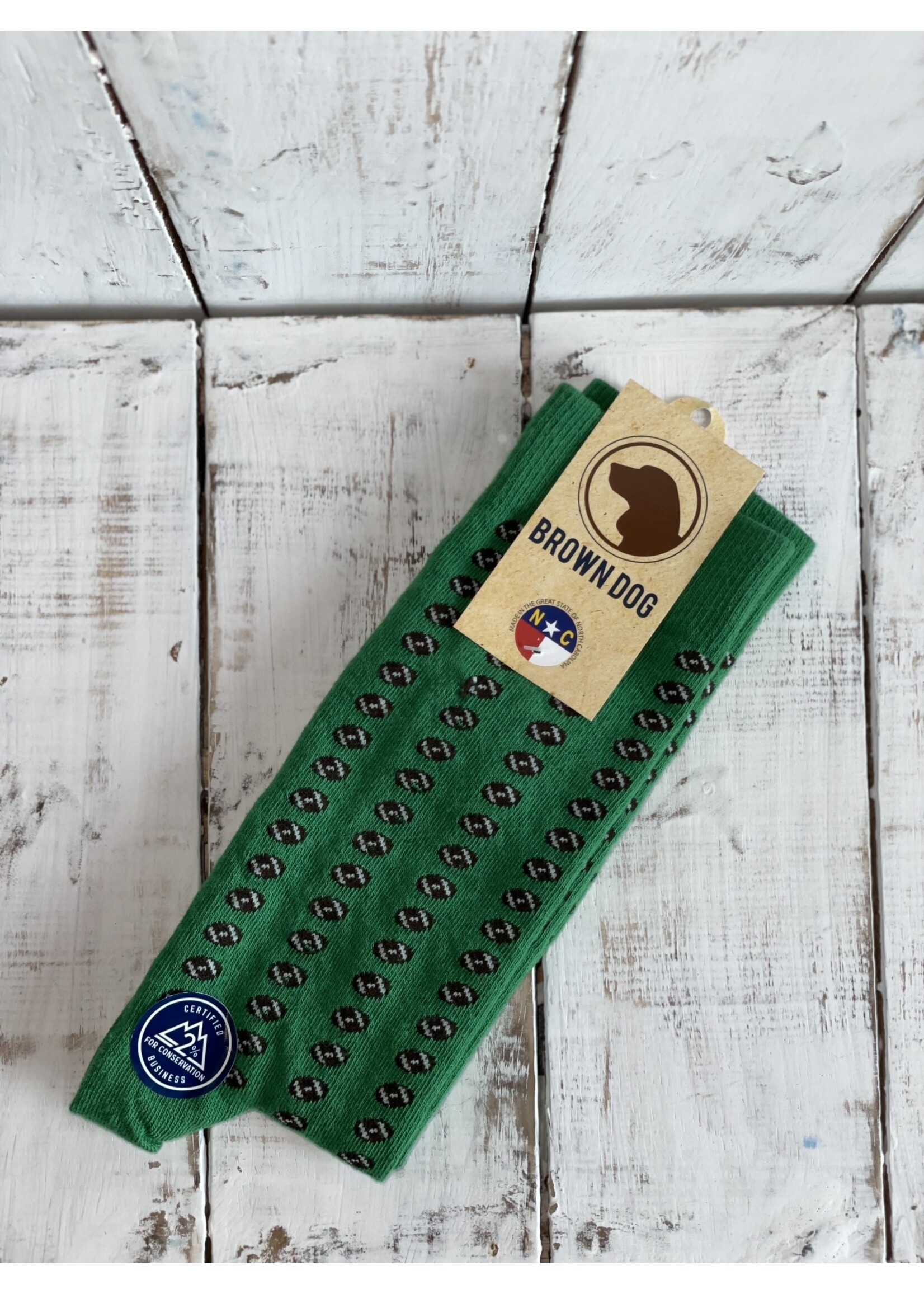Brown Dog Pigskin Jolly Green