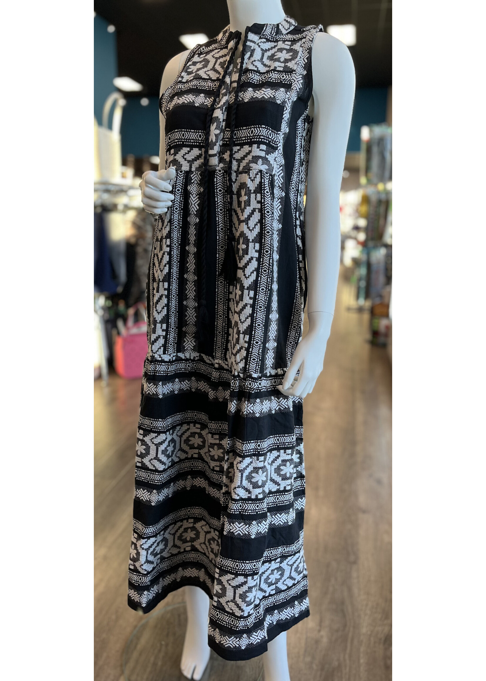 Elan Maxi Sleeveless V - Neck Dress