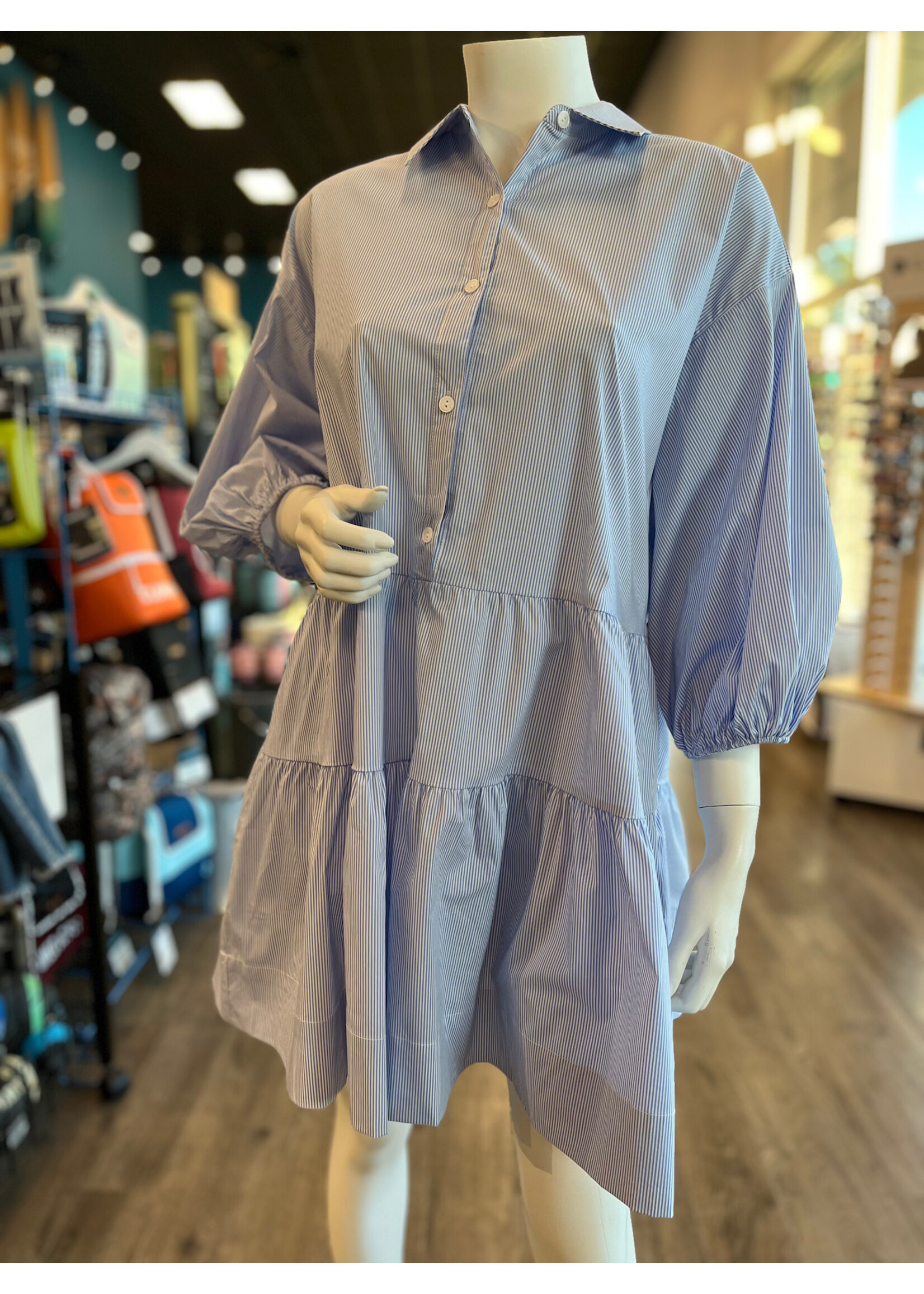 Elan 3/4 Sleeve Collard Dress