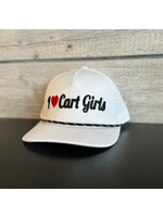 Bogey Bros I Heart Cart Girls Performance Hat - White