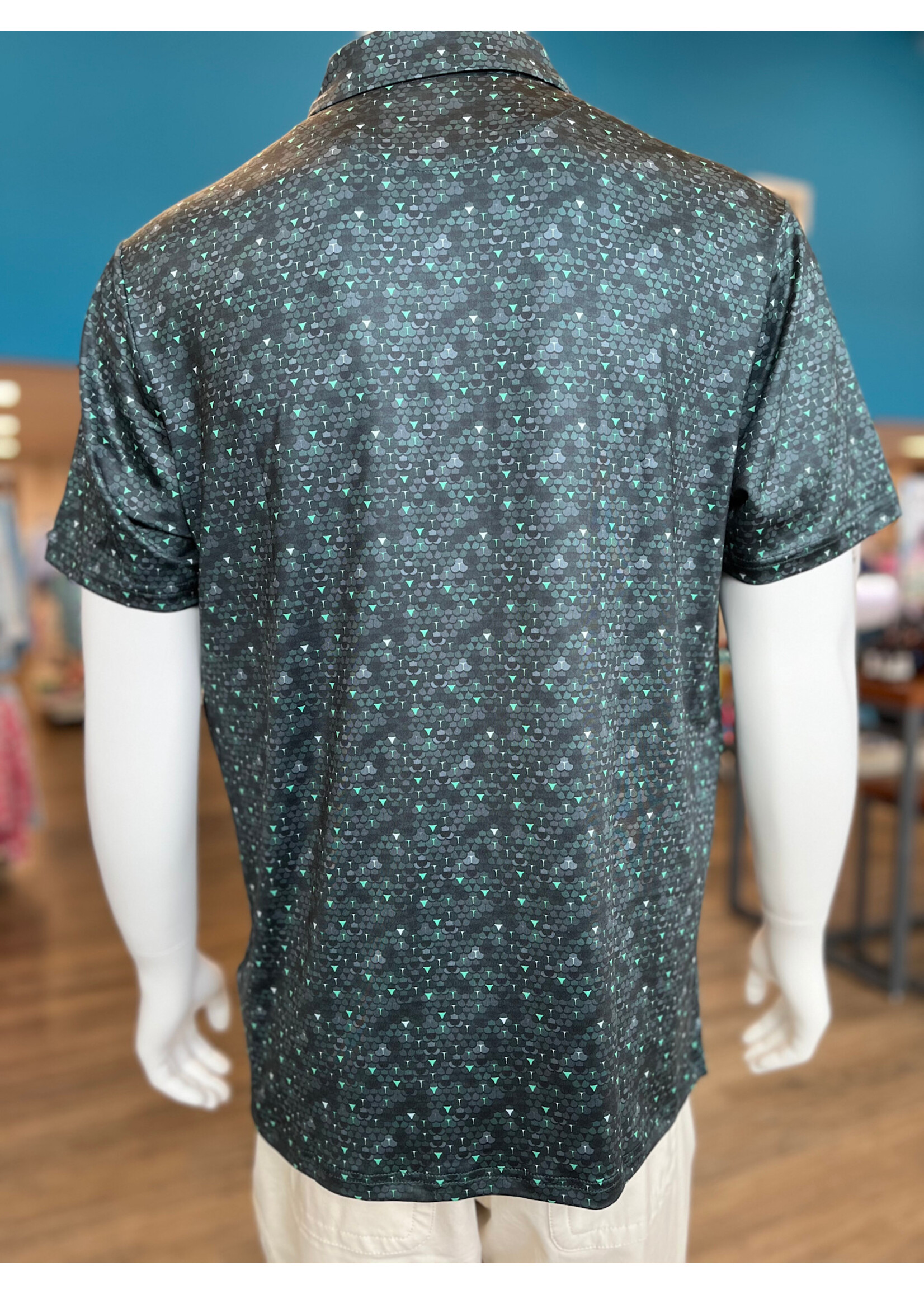 Bogey Bros Whale Tail Snake Skin Polo