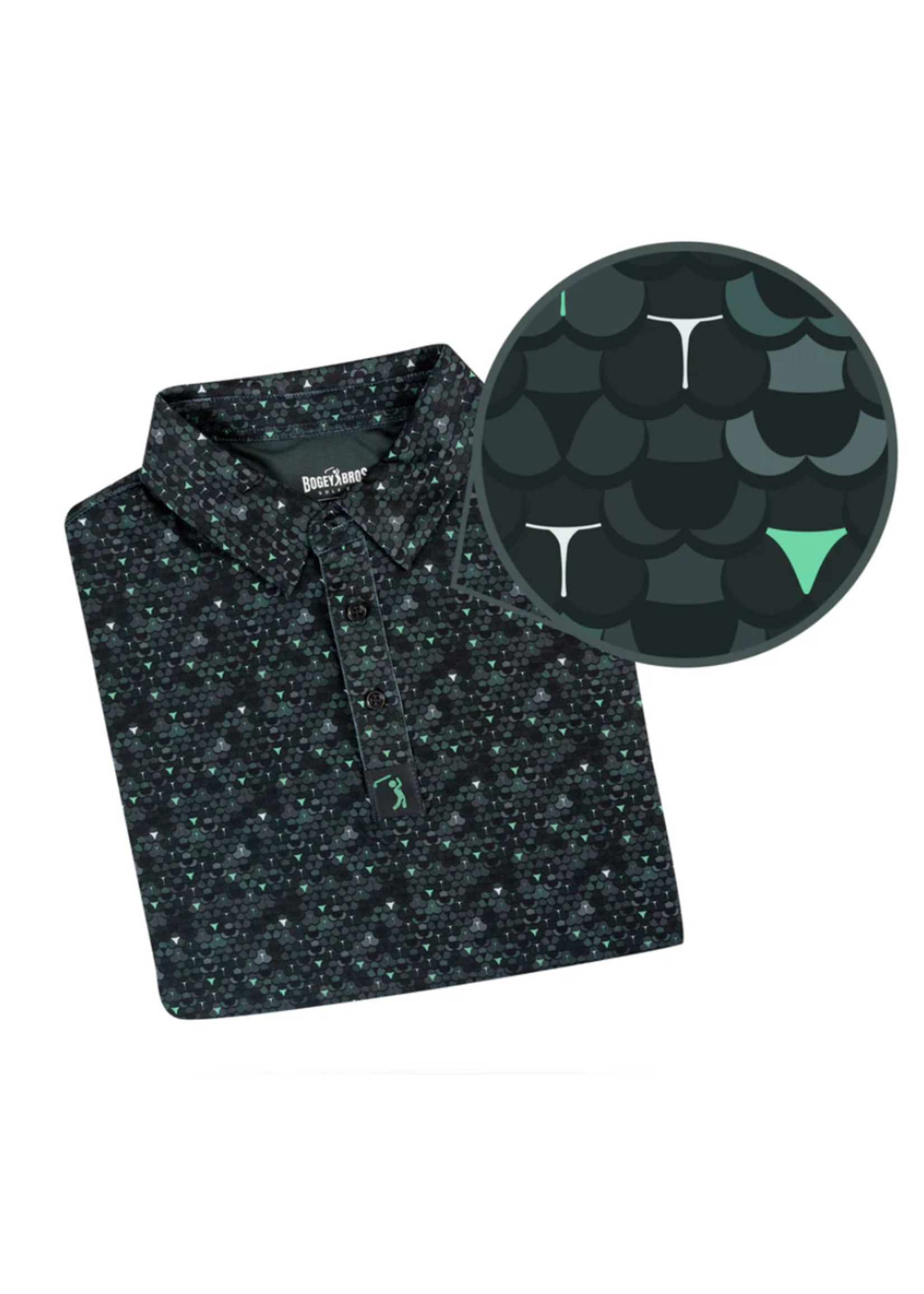Bogey Bros Whale Tail Snake Skin Polo