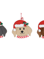 Burton + Burton Dog in Santa Hat Ornament