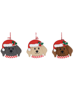 Burton + Burton Dog in Santa Hat Ornament