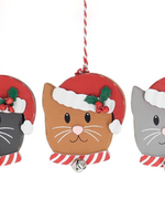 Burton + Burton Cat Wearing Santa Hat Ornament