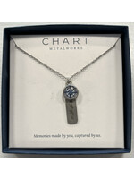 Chart Metalworks Little River Coordinates Necklace