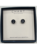 Chart Metalworks Anchor Earrings