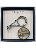 Chart Metalworks Little River Key Ring