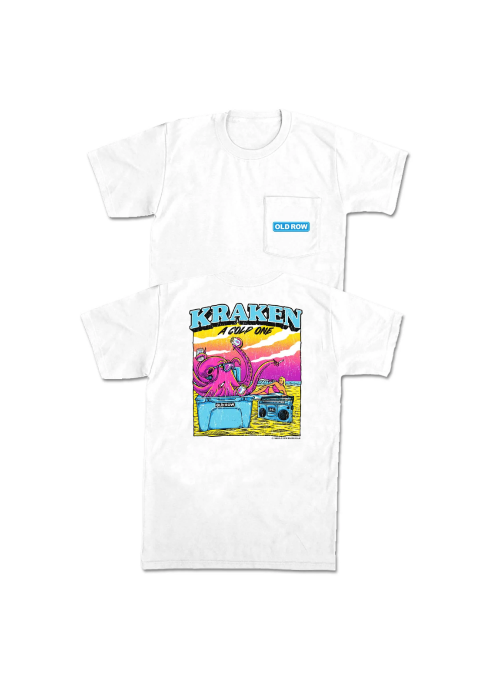 Old Row Kraken a Cold One Pocket Tee