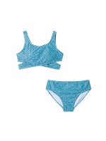 Andy & Evan Kids Dotted Crossover Swimsuit Set