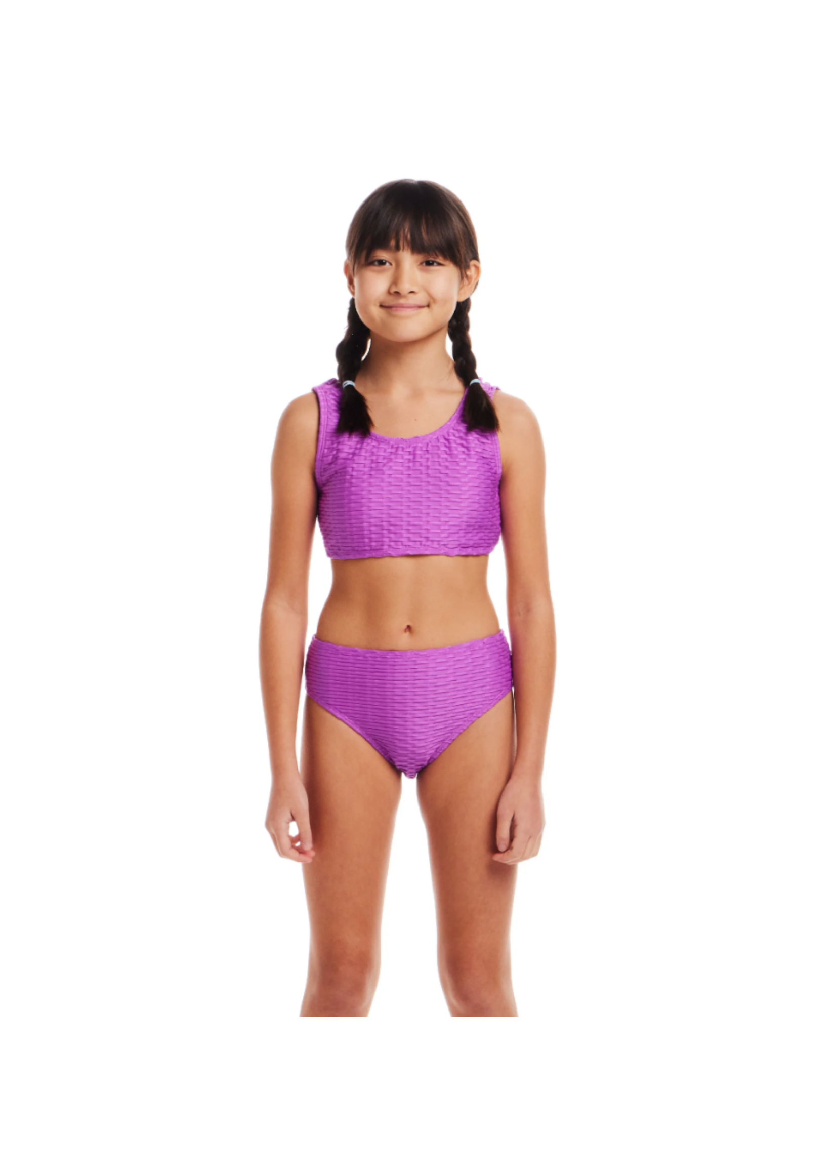 Andy & Evan Kids Woven Design Swimsuit Set