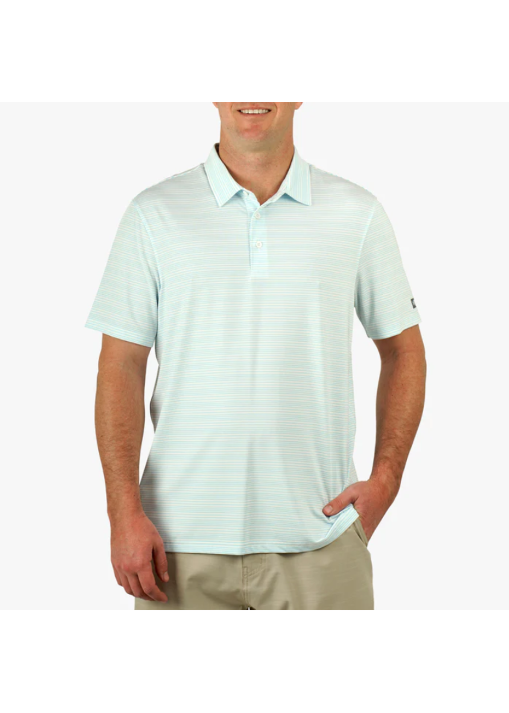 AFTCO Link Stripe Polo