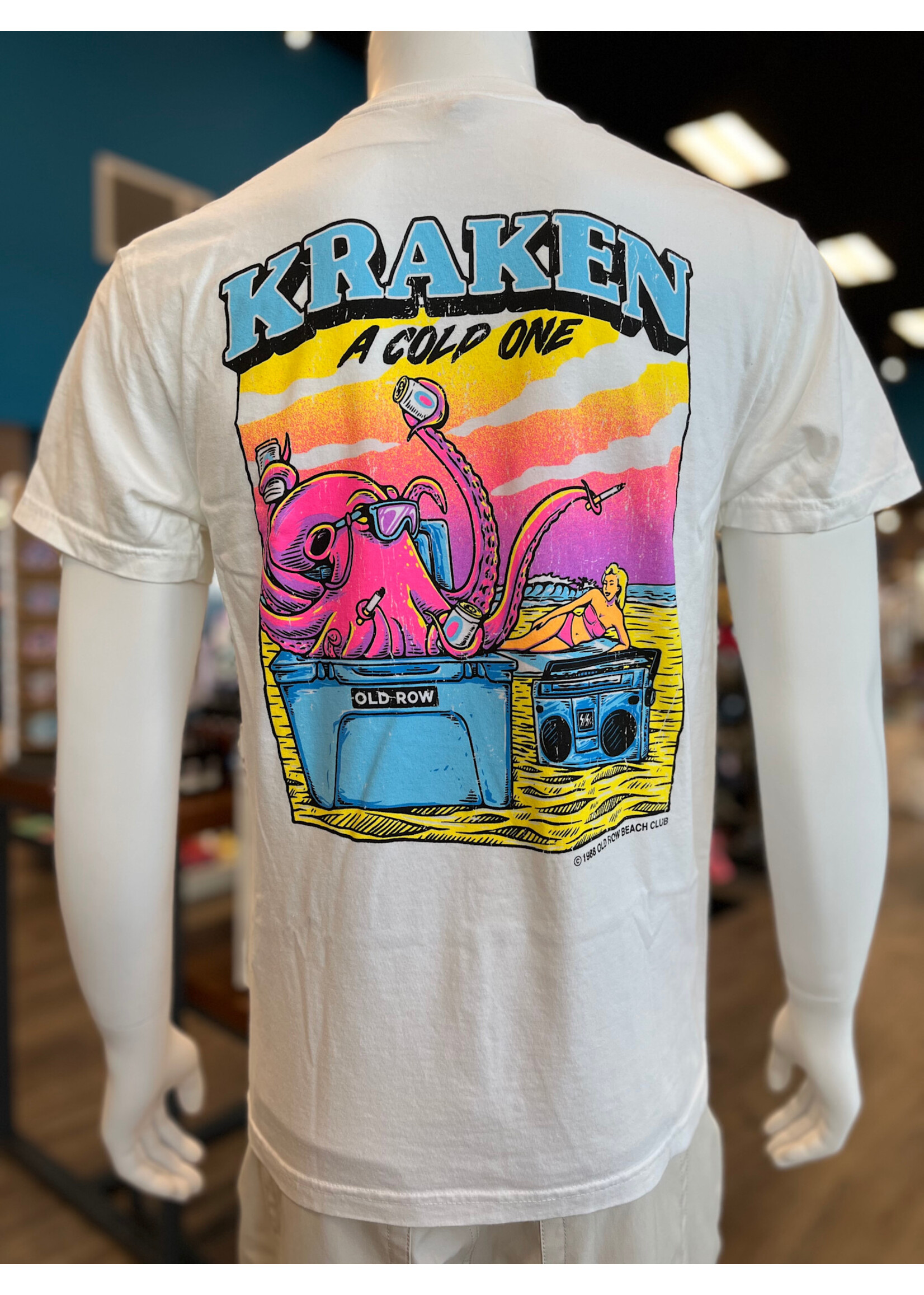 Old Row Kraken a Cold One Pocket Tee