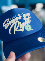 Party Pants Servin' Foam Trucker Hat - Dark Blue