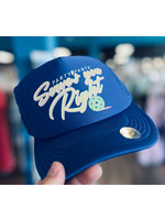 Party Pants Servin' Foam Trucker Hat - Dark Blue