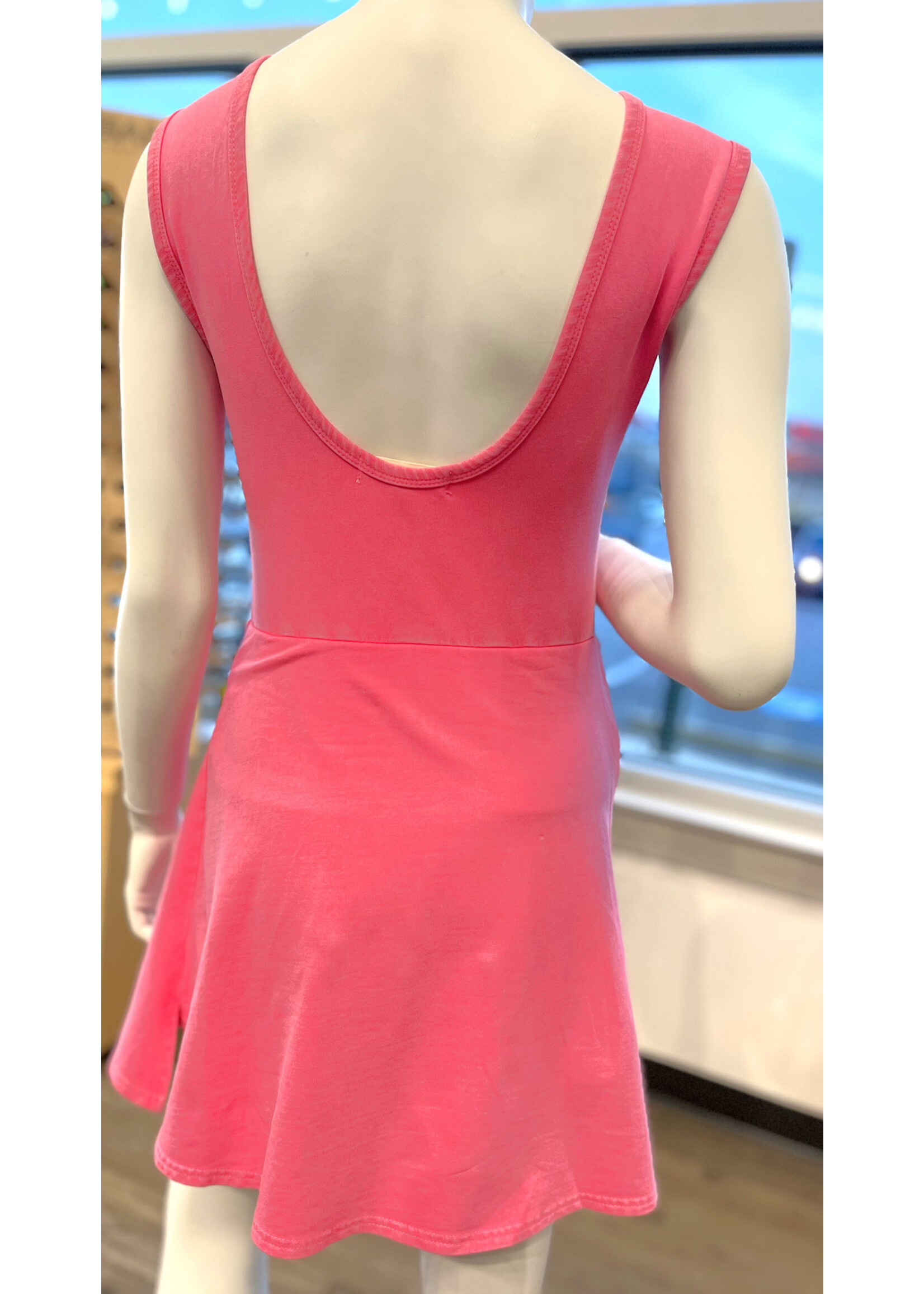 Kimberly C Mineral Wash Wrap Tie Front Dress